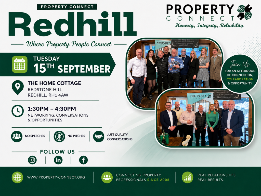 Property Connect Networking Event Redhill 15th September 2026 Property Connect Networking Event Redhill 15th September 2026