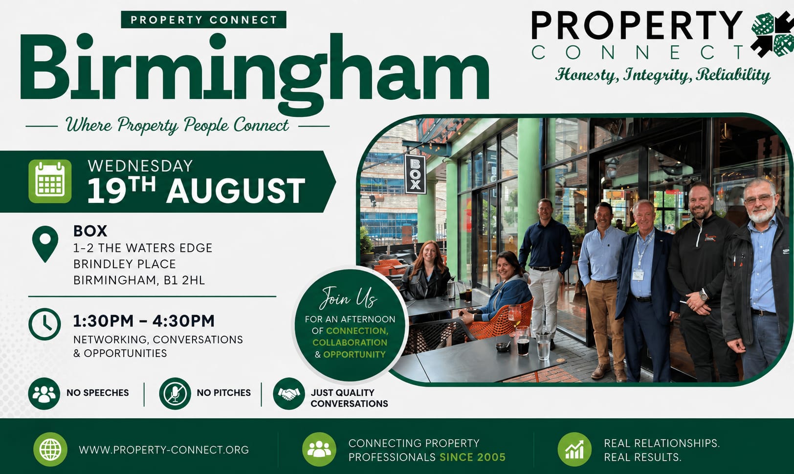 Property Connect Networking Event Birmingham 19th August 2026